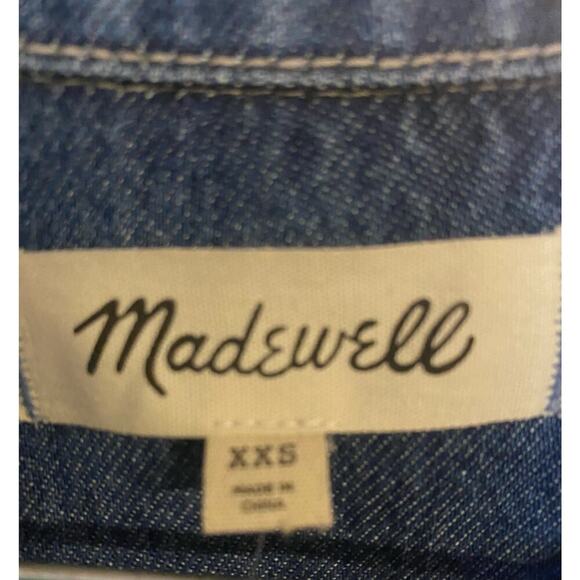 Madewell Denim Popover Top Size XXS - Picture 4 of 5